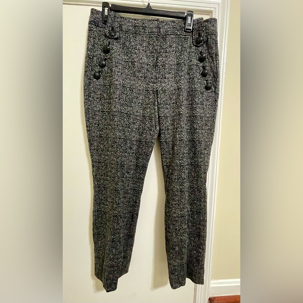 White House Black Market Gray Straight Leg Pants